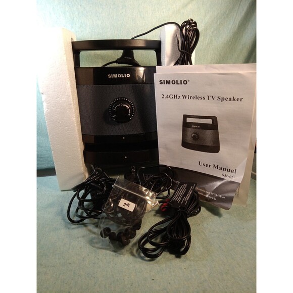 SIMOLIO Portable Wireless TV Speakers with Dialogue Clarifying, 621D - Picture 3 of 3